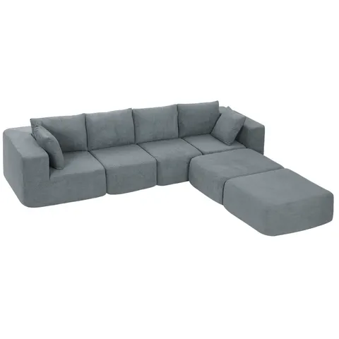 Modular Sectional Sofa β Boneless U-shape Sectional Couch with 2