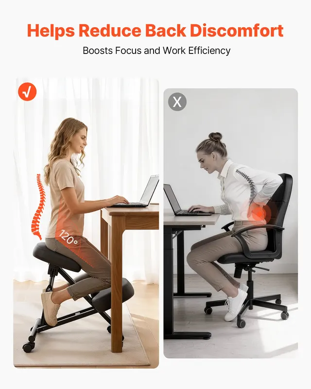 Ergonomic Kneeling Chair with Wheels β photo 2