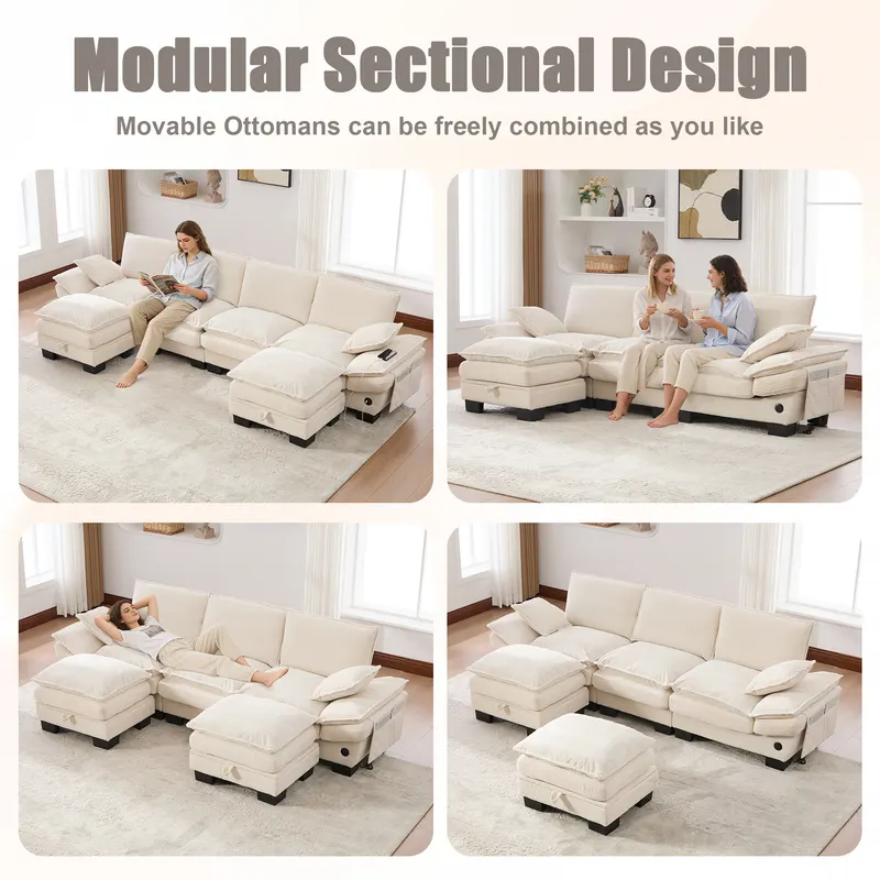 Sectional Cloud Modular Sofa β Deep Seat Sofa β photo 3