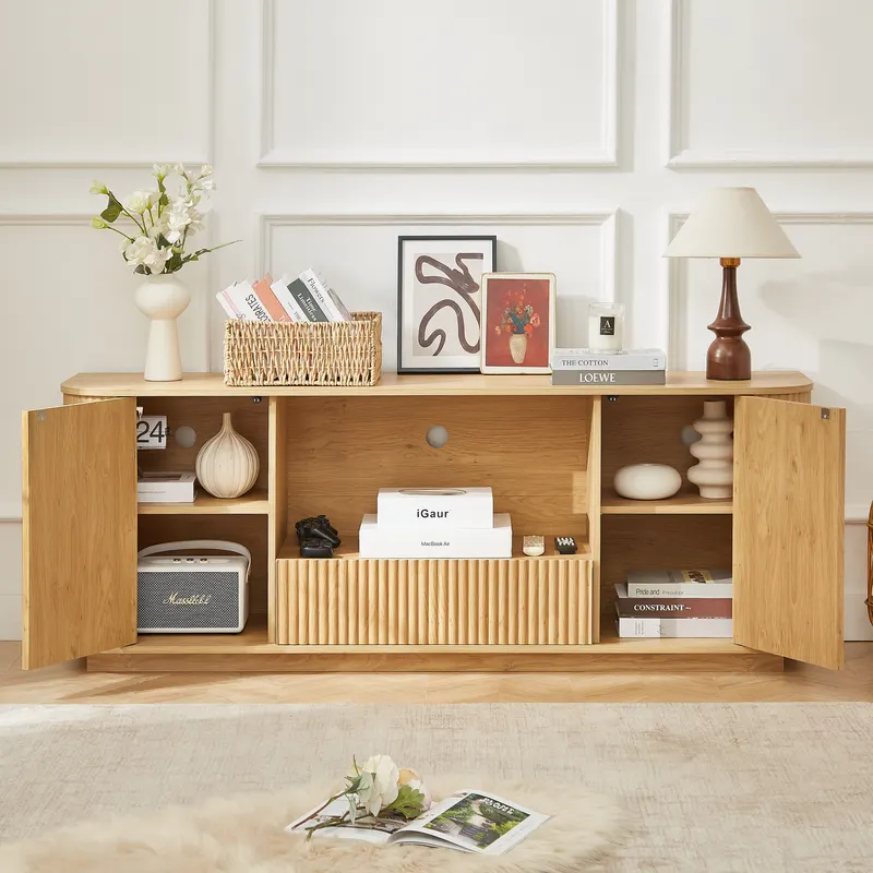 64-Inch Wavy TV Stand β Rounded Sideboard β photo 4