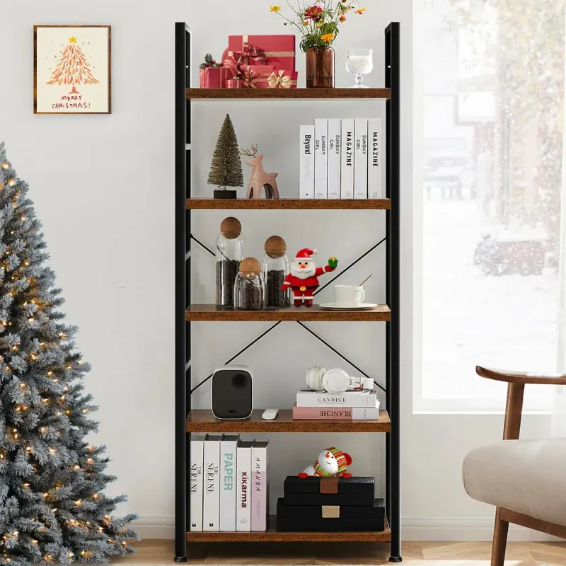 5 Tiers Bookshelf — Classically Modern Book Shelf