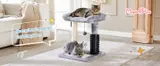 Small 4-in-1 Cat Tree Tower with Self-grooming Brush and Natural — photo 3
