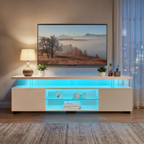 TV Stand for 60 Inch TV LED Gaming Entertainment Center Media