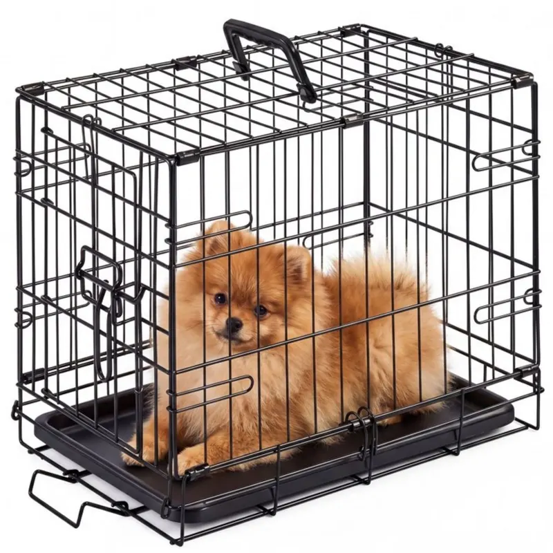 Single Door Dog Cage — Durable Metal Pet Kennel — photo 4