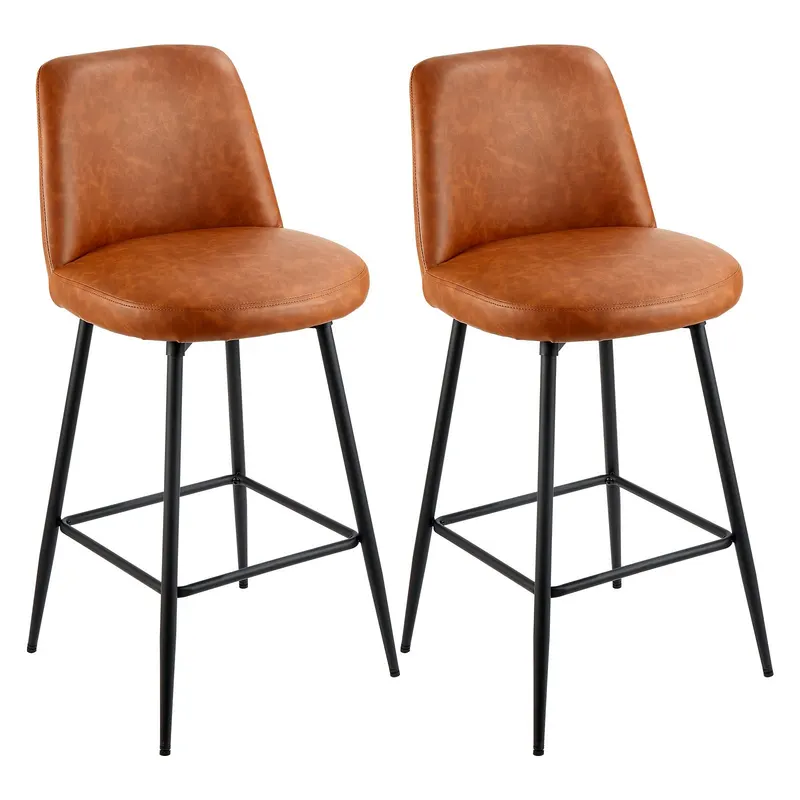 Bar Stool Set of 2 β 27 Inch Counter Height Swivel Stools