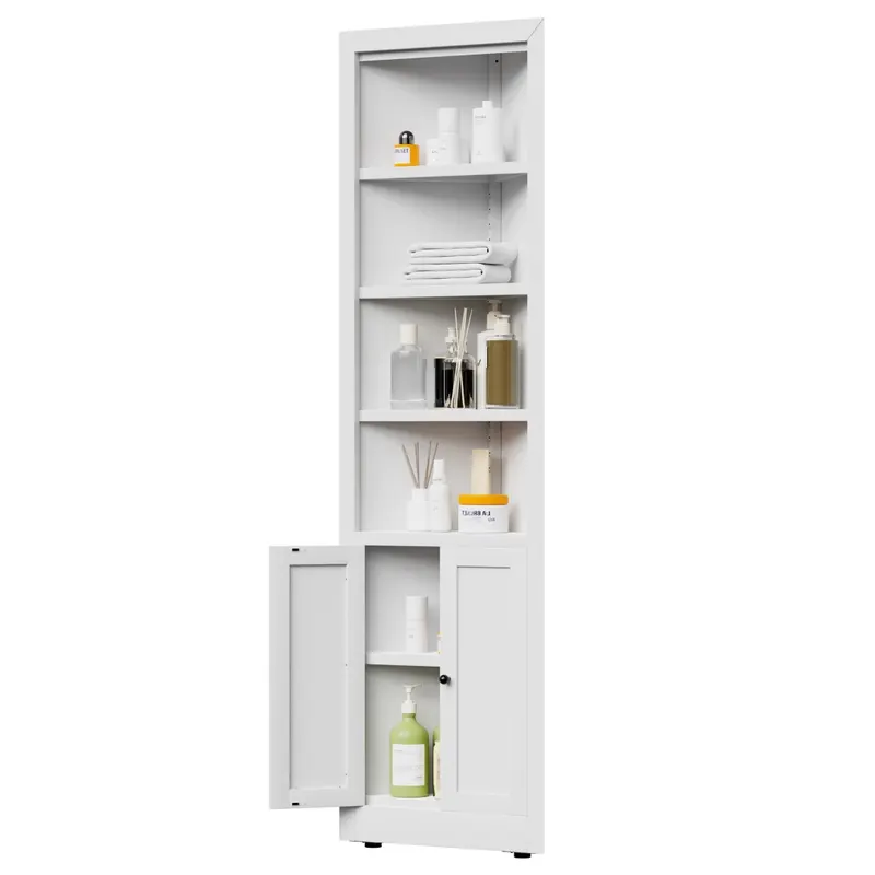 71in Tall Corner Storage Cabinet with 2 Doors — photo 8