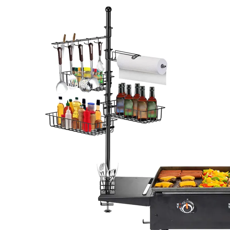 Griddle Caddy Standing Grill Utensil Caddy with Paper Towel β photo 6