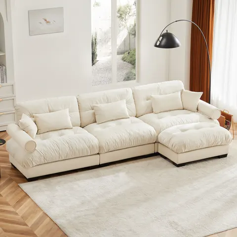 Super Comfort Oversized Modular Velvet Sectional Sofa Couch