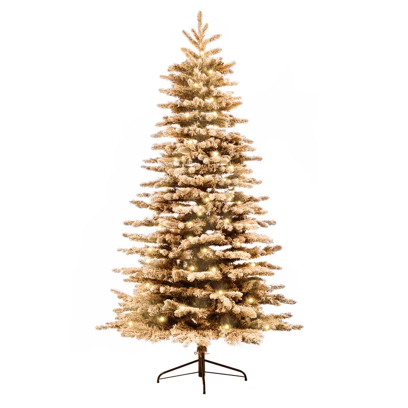 HOMCOM 7.5 Ft Pre-lit Mountain Pine Artificial Christmas Tree — photo 4
