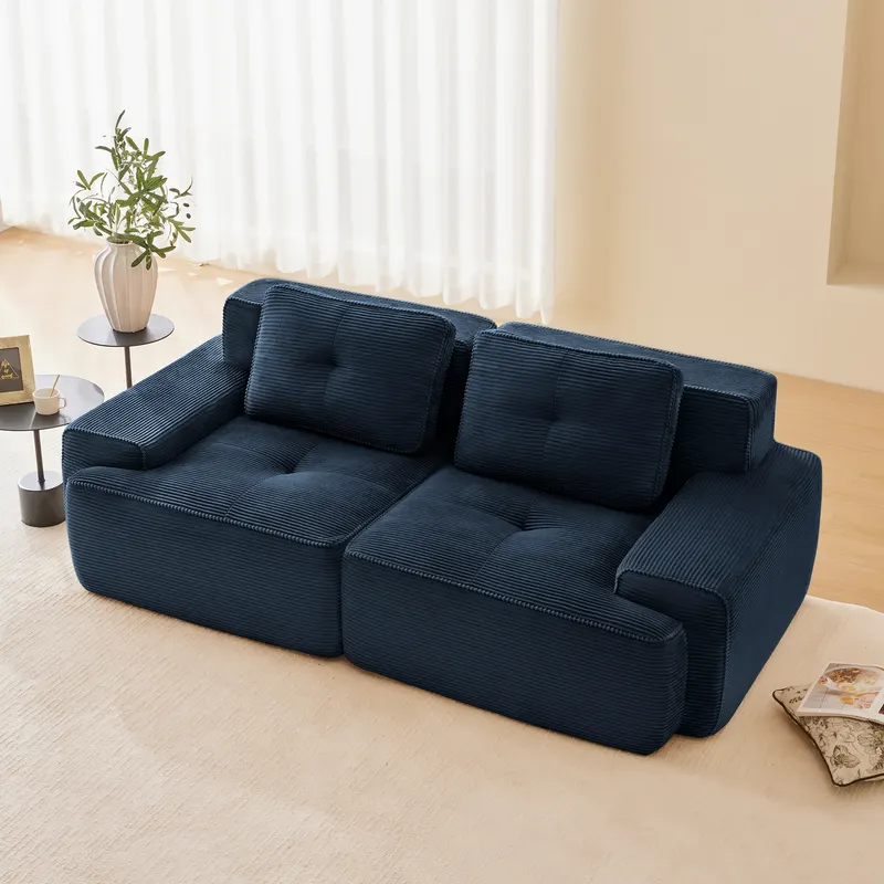82 Modern L-shaped Modular Sectional Sofa for Living Room — photo 4