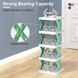 9Tier Narrow Entryway Shoe Rack for Entrydoor Plastic Vertical — photo 3