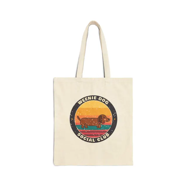 Weenie Dog Social Club Tote Bag