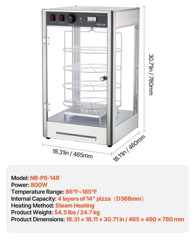 Commercial Food Warmer Display