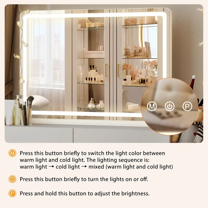 Vanity Mirror with Lights β LED Makeup Mirror with Dimmable 3 β photo 8