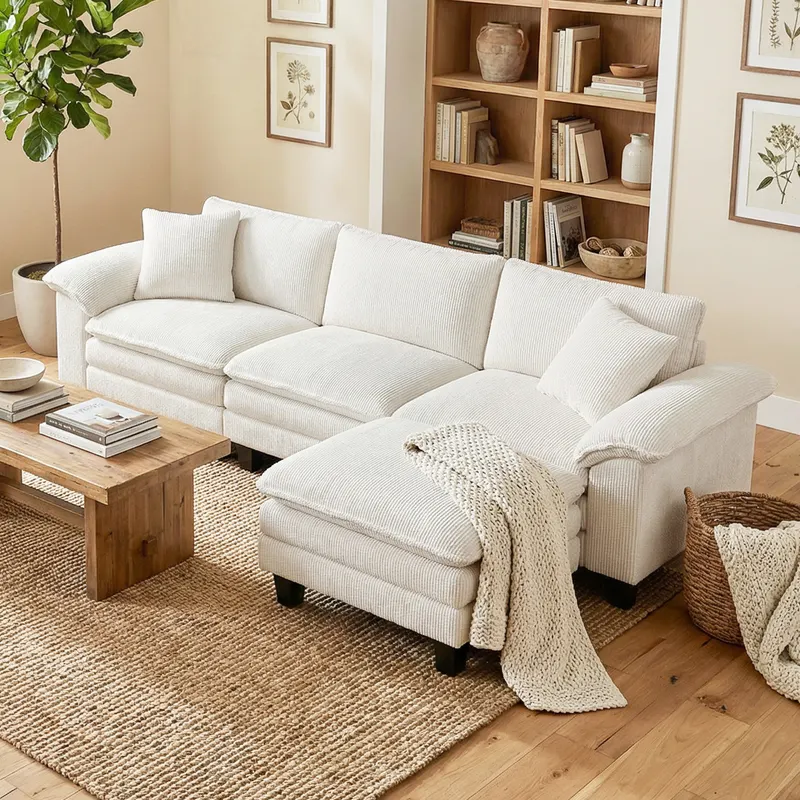 Sectional Sofa β L Shaped Couch with Deep Seat β photo 3