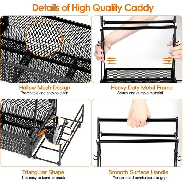 Utensil Caddy Metal Grill Caddy with Paper Towel Holders Utensil β photo 4