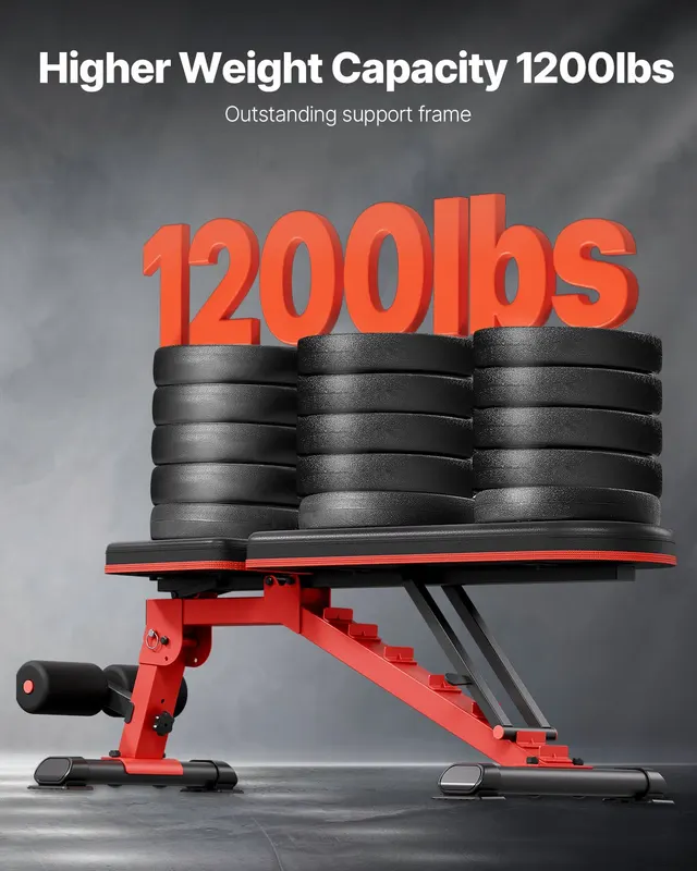 Weight Bench — 1200lbs Heavy Duty Stable Weight Bench Press — photo 5
