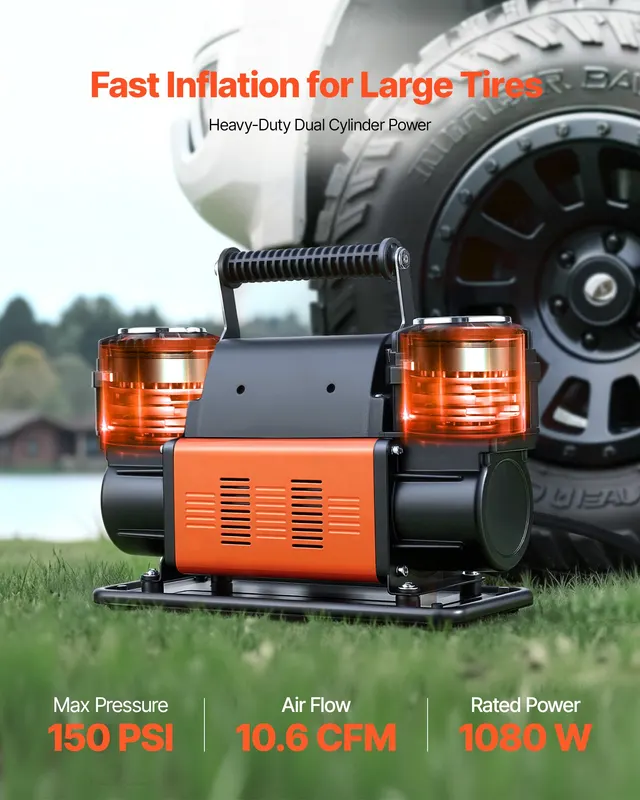 Dual-cylinder Heavy Duty Air Compressor — photo 5