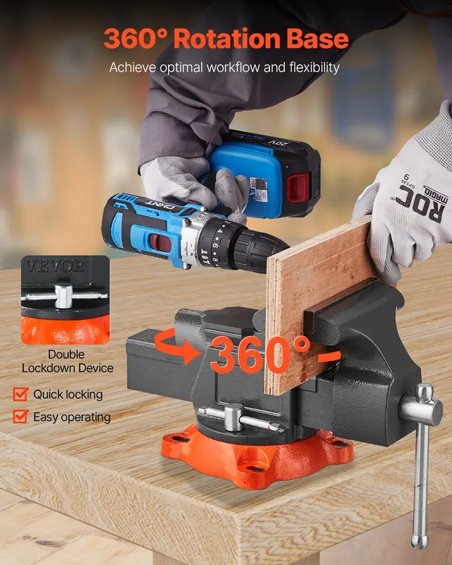 Bench Vise — 5" Jaw Width — photo 2