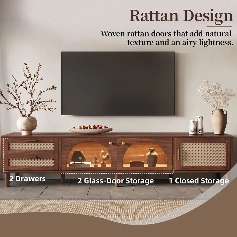 86 Inch TV Stand for TVs Up to 90 — photo 4