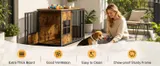 Wooden Dog Crate Furniture — Large Dog Kennel with Storage Top — photo 6