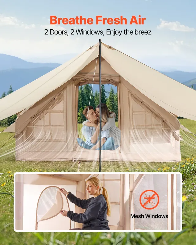 Inflatable Tent for Camping 3-5 Person Glamping Tent with Pump β photo 4