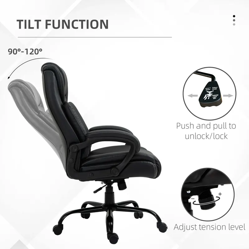 Big and Tall 400lbs Executive Office Chair with Wide Seat — photo 8