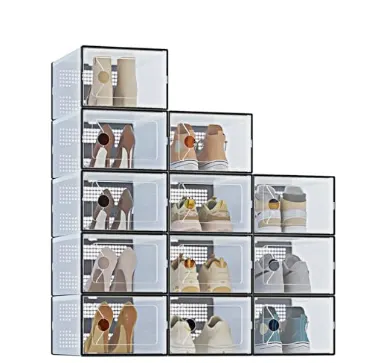 Stackable Shoe Storage Box with Lid — photo 8