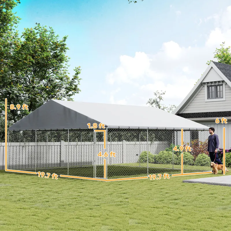 Heavy Duty Outdoor Dog Kennel with Waterproof Roof — photo 6