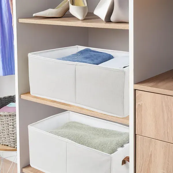 Pack of 3 Large Capacity Storage Bins Closet Organizer System — photo 5