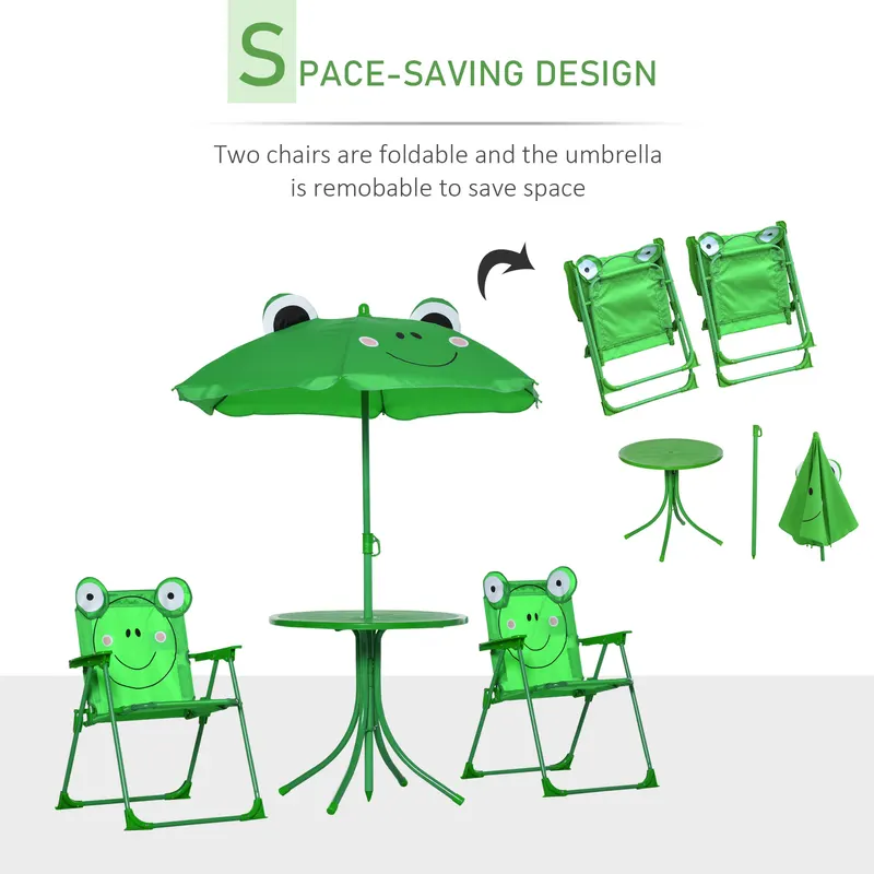 Kids Table and Chair Set — Outdoor Folding Garden Furniture — photo 6