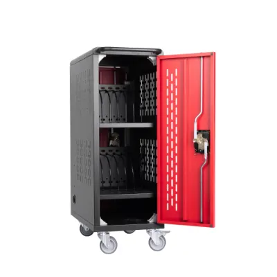 16 Bay Mobile School Charging Cart Station for Chromebook