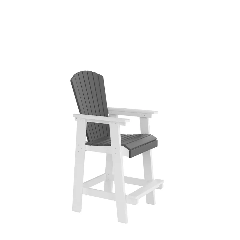 HDPE Bar Chair — Outdoor Tall Adirondack Chairs Set of 2 — photo 4