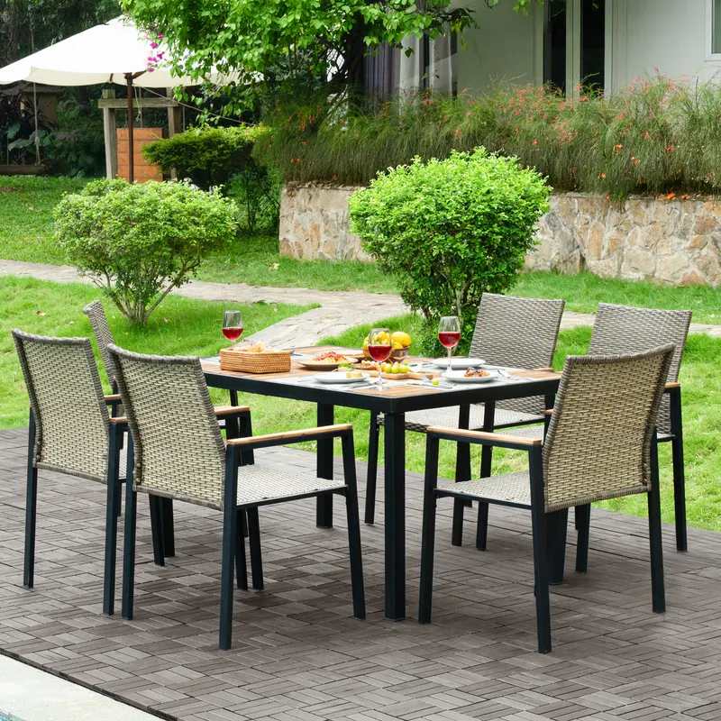 All Weather 7-Piece Patio Dining Table Sets — photo 4