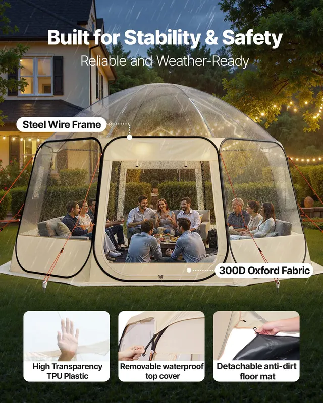 Pop Up Bubble Tent β 15 X 13.8 Ft Waterproof & UV-Resistant β photo 3