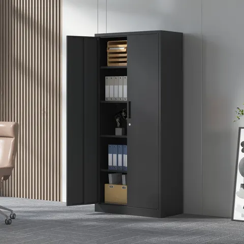71H Metal Garage Storage Cabinet