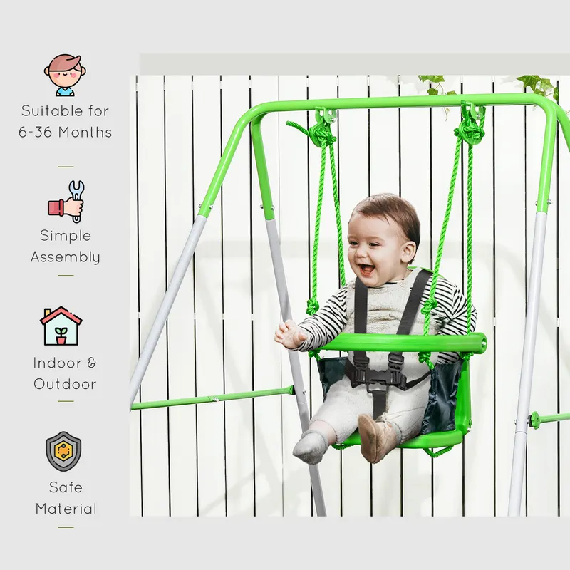 Toddler Swing Set with Metal Stand — photo 5