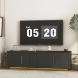 TV Stand with 16 Color LEDs — 68 Modern TV Stand — photo 4