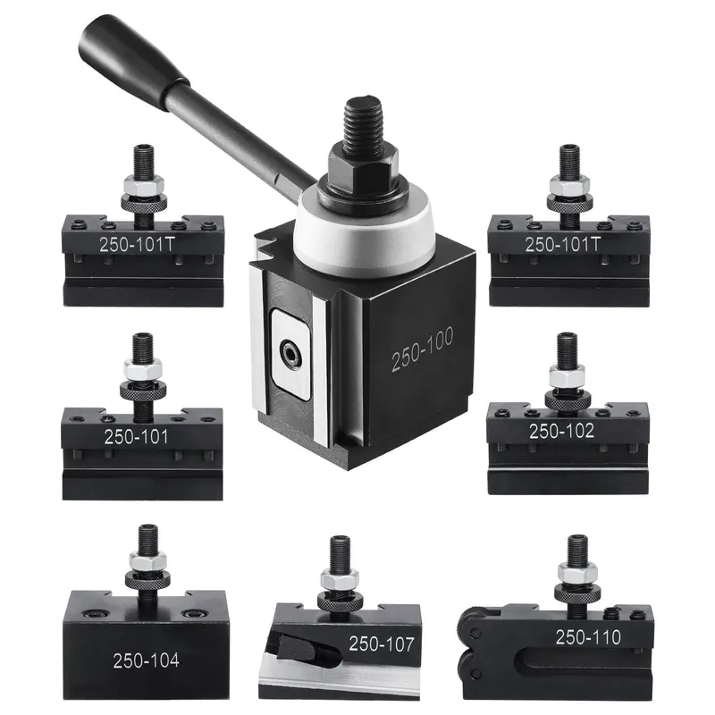 Quick Change Tool Post Set — 8 Pcs