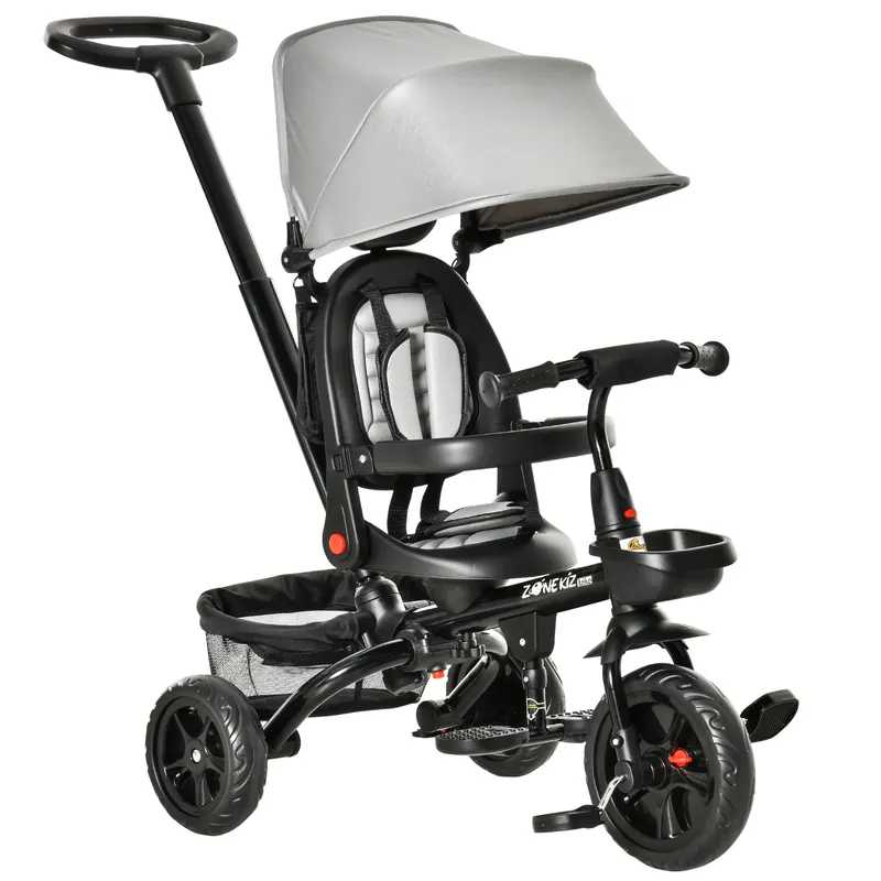 Kids Tricycle — 4 in 1 Foldable Trike with Reversible Seat