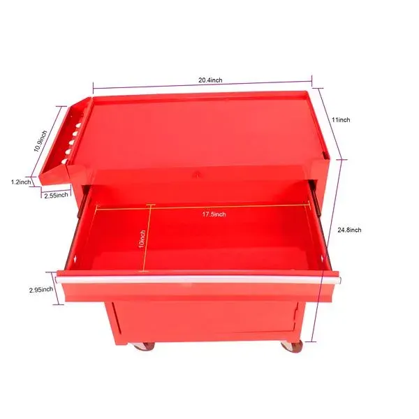 Detachable 5 Drawer Tool Chest with Bottom Cabinet and One — photo 5