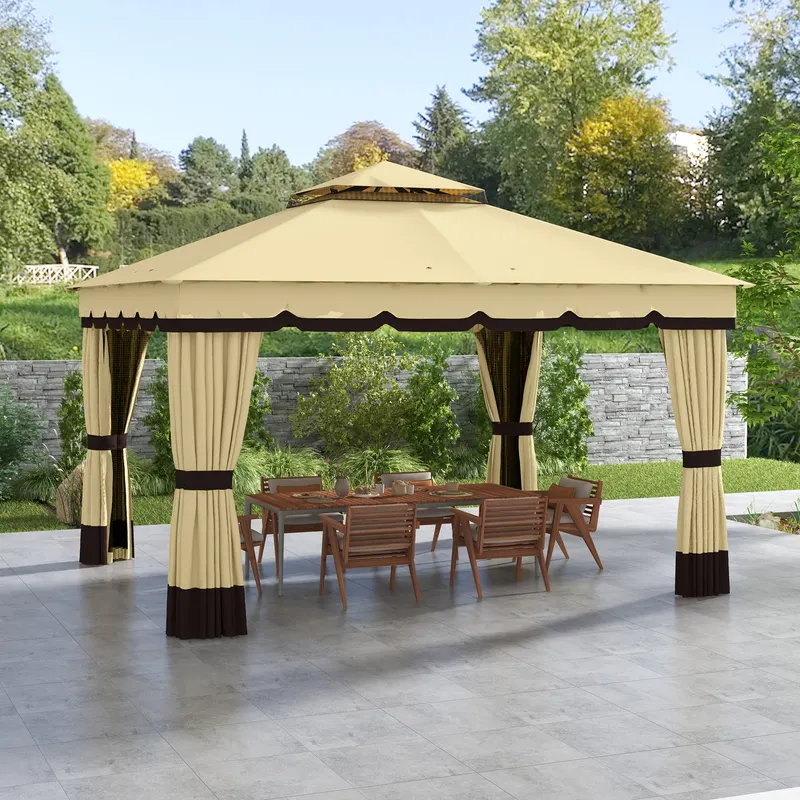 Double Roof Patio Gazebo Canopy β photo 2