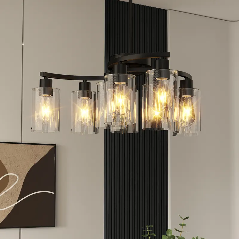 9-Light Black Modern Chandeliers for Dining Room β photo 7