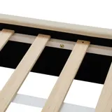 Queen Size Upholstered Platform Bed Frame with Dual Cat Caves — photo 2