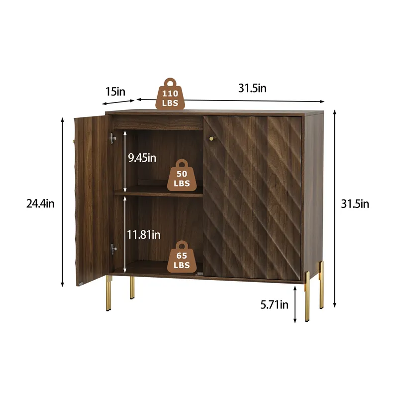 Sideboard Buffet with Storage β Mid-century Modern Style Storage β photo 3