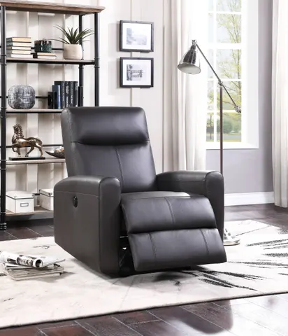 Blane Brown Top Grain Leather Match Power Motion Recliner