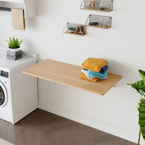 Laundry Room Folding Table Wall Mounted Folding Table for Small