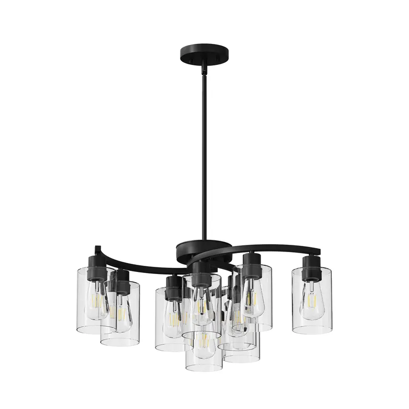 9-Light Black Modern Chandeliers for Dining Room β photo 5