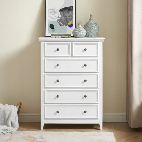Modern 6 Drawers Dresser 6 Drawers Cabinet