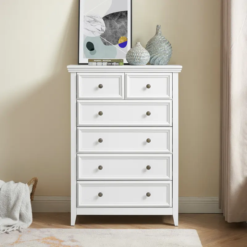 Modern 6 Drawers Dresser 6 Drawers Cabinet